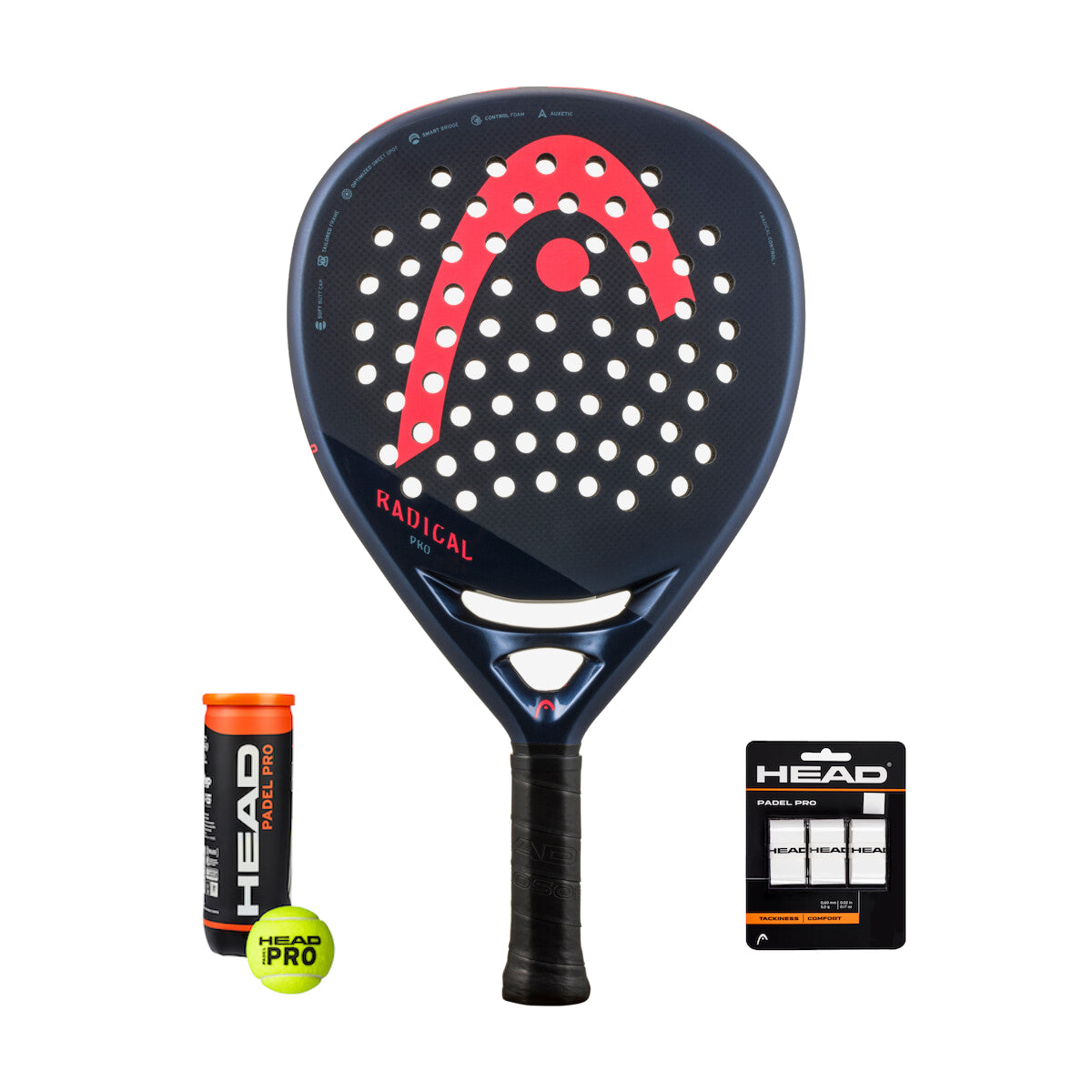 Radical Pro 2024 + 3-pack Overgrip + Padel Pro 3B